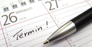 Terminkalender mit Stift